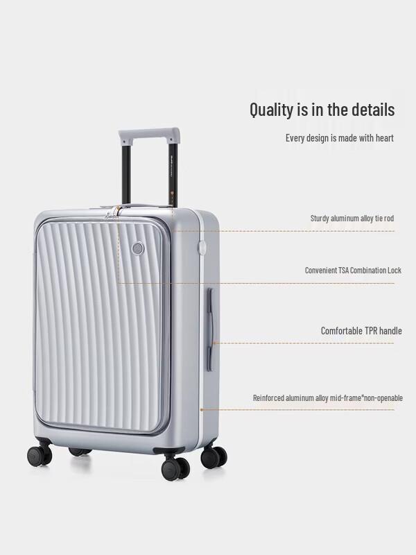 OIWAS Smooth Sailing Front-Opening Luggage