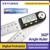 Protractor Digital Goniometer Electronic Digital Angle Gauge Angle Finder Metal Angle Ruler Digital Angel Meter Carpentry Tools
