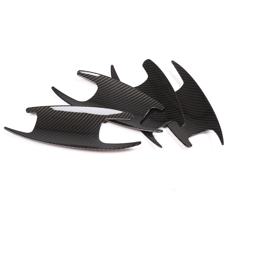 For Benz E-Class W213 2016- ABS Carbon Fiber Outside Door Bowl Cover Trim