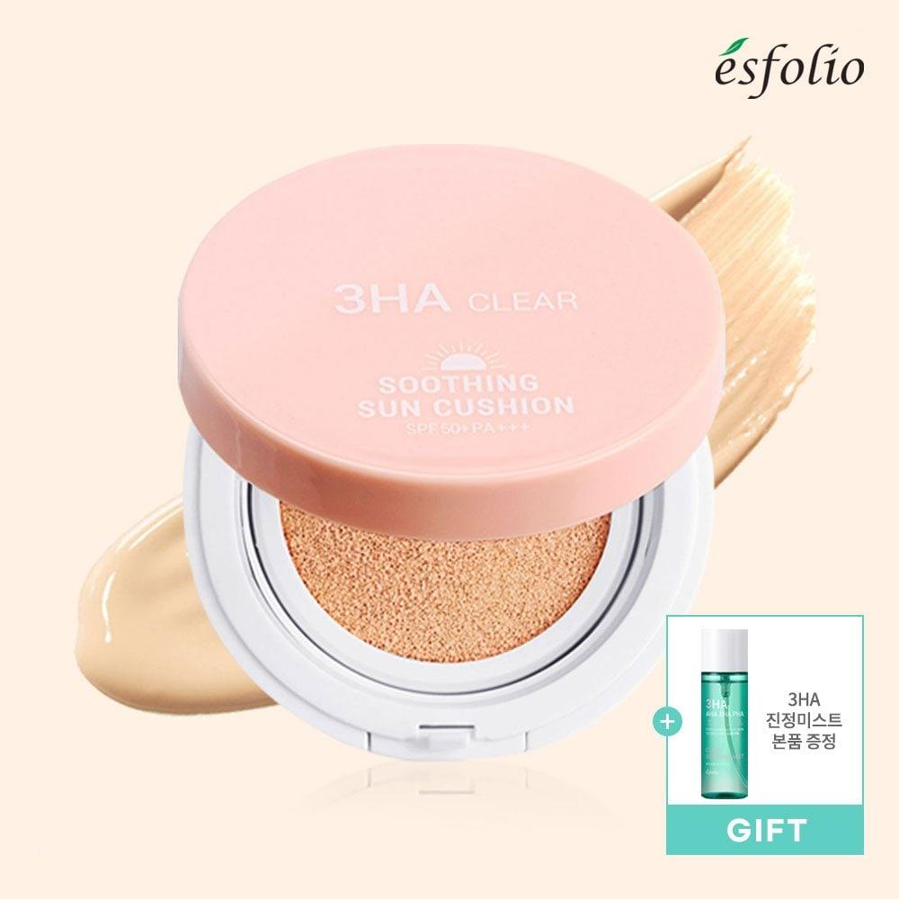 

3HA 3HA Tone-Up Moisturizing Sun Cushion SPF50+ PA+++ Beige [Calming Mist Free]