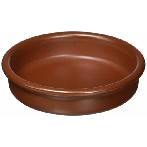 Banko Ware Ajillo Pot, Mini Pot, Stovetop-Safe, Ajillo Bowl, Large, Approx. 14cm Diameter, Reddish Brown, Ceramic, Microwave and Oven Safe, Made In Ja