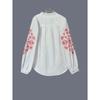 Fall Winter Women's Applique Long Sleeve Loose Blouse Elegant Chinese Style Casual Top For Women