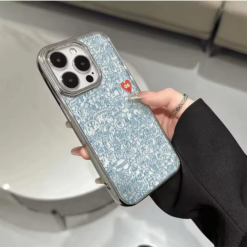 Love Monster Suitable for Apple 15Promax Phone Case 14  13 Cartoon Niche 11 16 17 Air Soft Cover