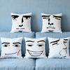 Face Boy Cushion Cover Soft Case Sofa Meme Living Room Home Funny Comfortable Man Office Decor Protective Pillow