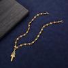Vintage Hip Hop Streetwear Chain: Classic Valentine's Antique Silver Cross Pendant