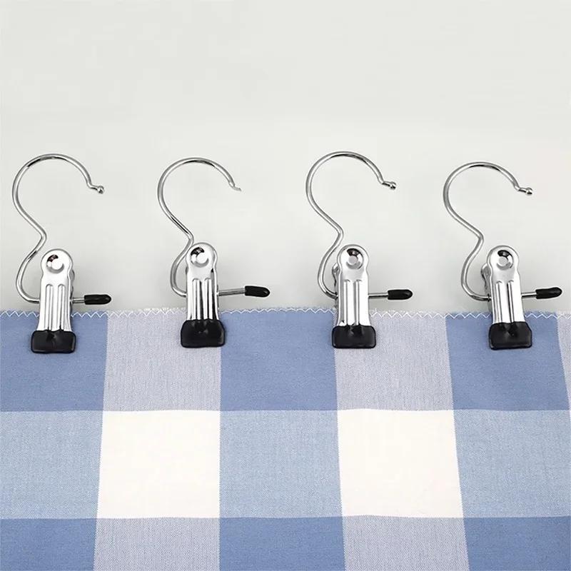 5Pcs Home Accessories Laundry Metal Hook Clothes Pin Boot Shoes Hanger Hold Clip for Bathroom Kitchen Supplies Small Tools