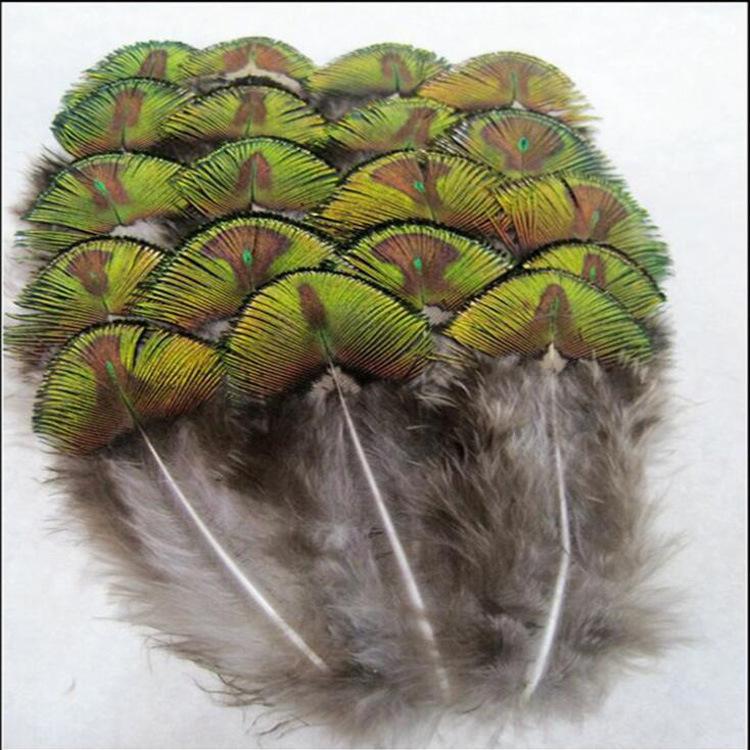 Natural Gold Peacock Feather 3-7CM 1-3inch Pheasant Feathers for Crafts Feathers for Jewelry Making Carnaval Assesoires Plumas