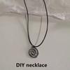 50cm Black/Rainbow Mix Leather Cord Necklace For Women Men Accessories Adjustable Braided Rope Vintage Extended Chain DIY Choker