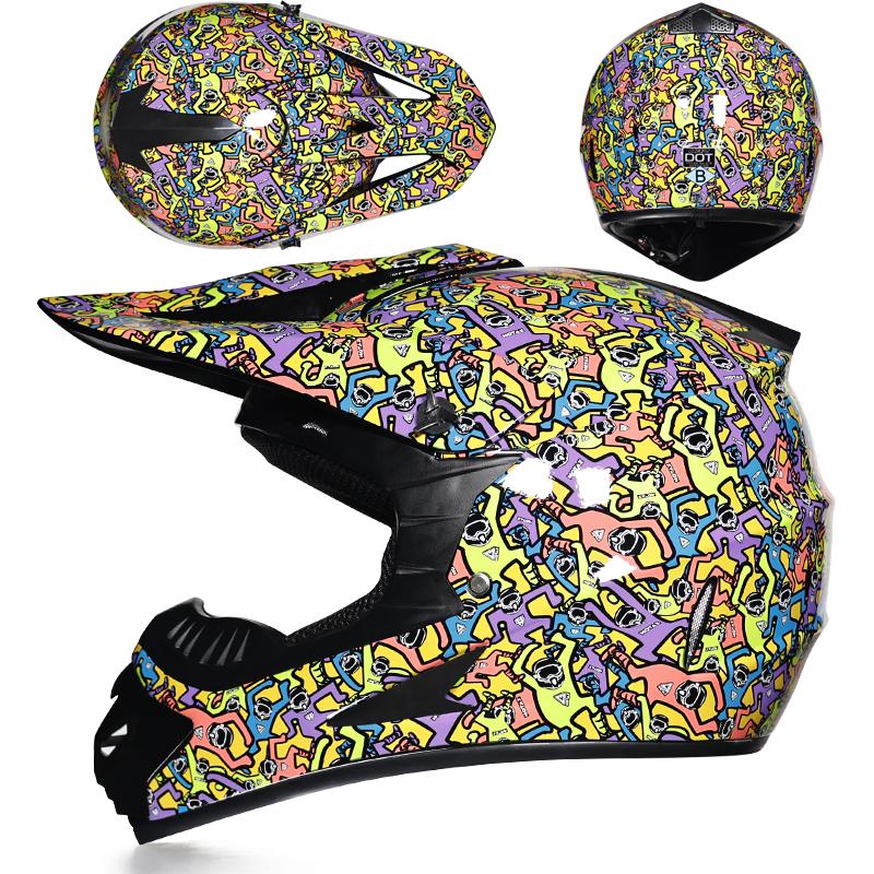 Cartoon Children Motorcycle Helmets Boy Girl dirt bike atv motocross off road racing helmet