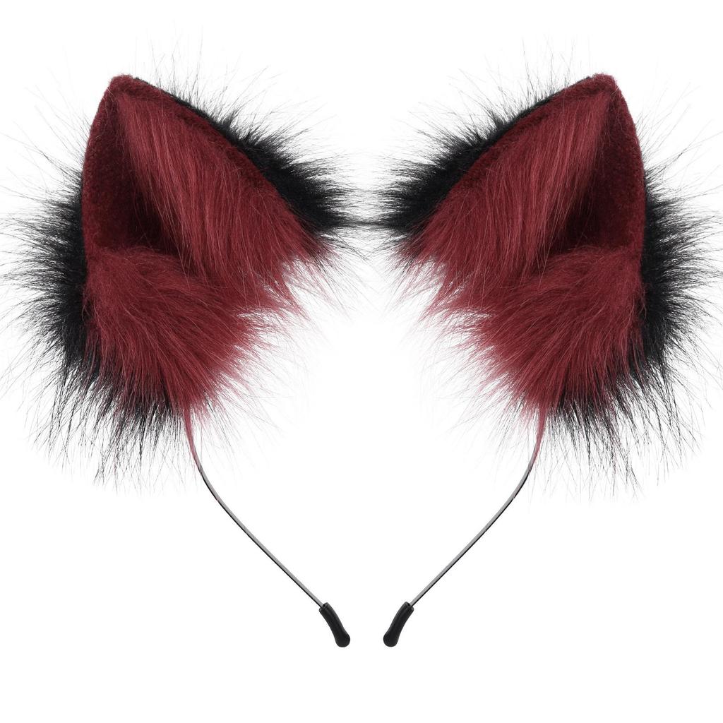 Realistic Handmade Plush Cat & Fox Ears Headband - Japanese Lolita Style Hair Accessories