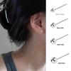 925 Silver Needle Stud Earrings: Elegant Small Round Ball for Women - Japanese Korean Style