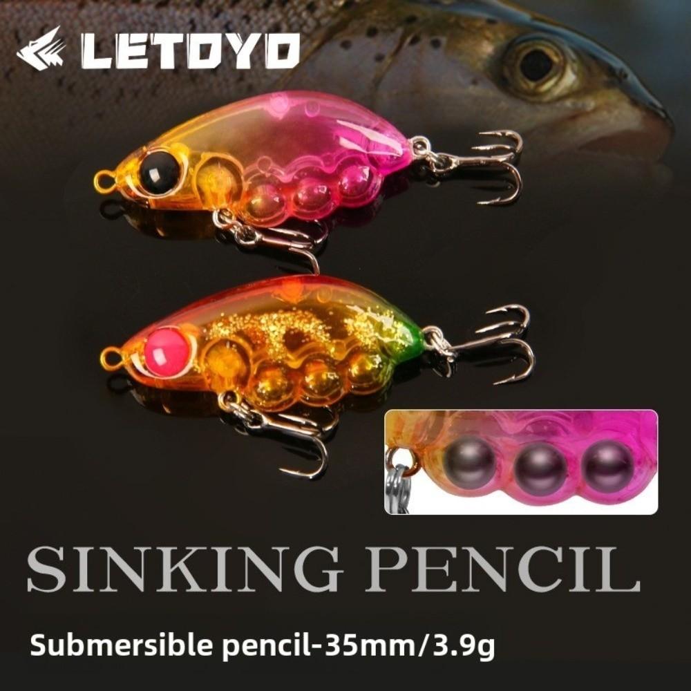 4cm Length Sinking Minnow 3.4g Weight Rock Pattern Micro Wobbler Stream Design Trout Style Crank Fishing Lures