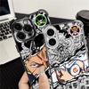 One Pieces Luffys Zoro Plating Phone Case For iPhone 17 17e 16e 16 15 14 13 12 11 Pro Max XSMax Mini Air Plus Anti-Fall Airabag