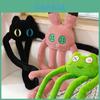 Cute Huggable Plush Octopus Toy With Long Legs For Ultimate Cuddling Black Cat