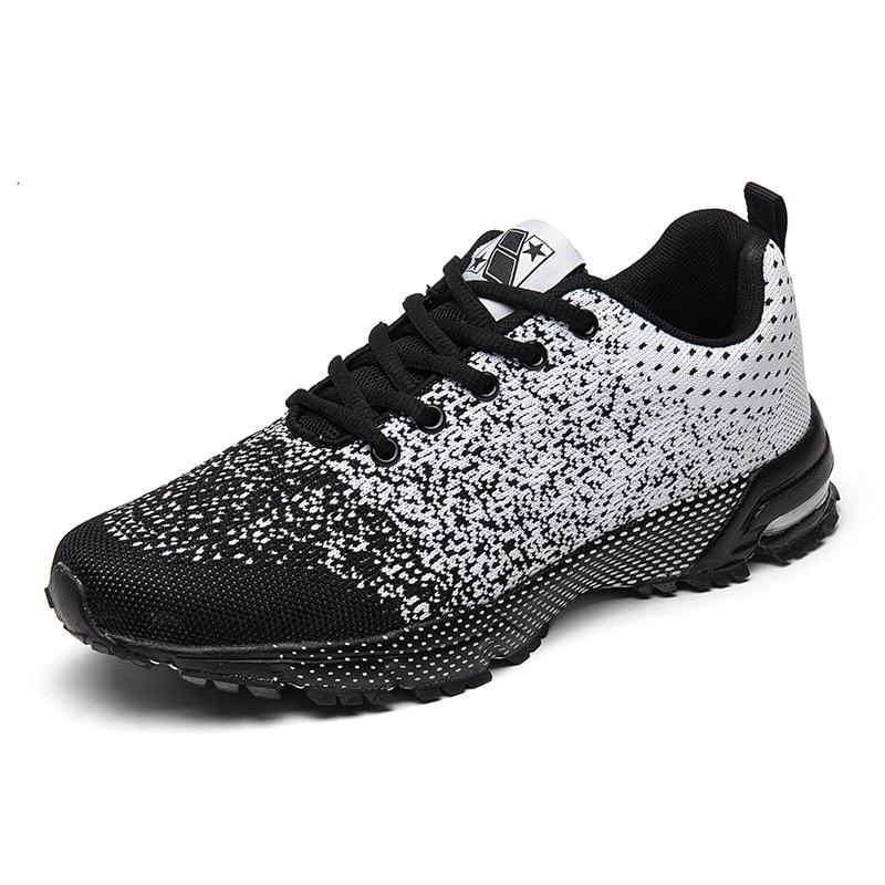 

Мужская нескользящая износостойкая спортивная обувь для бега на открытом воздухе для фитнеса 46 чёрный/серый