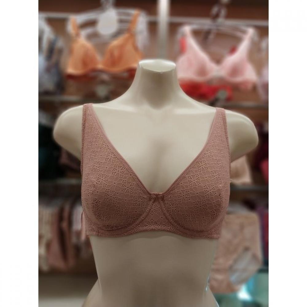 

Barbara Bra JaCquard Full Cup Bra LargE Cup Only C E Cup Abr4437 Braun/85E
