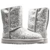 UGG  Classic Short Cosmos Glitter - Silver Women Sneakers 1105390-SLVR