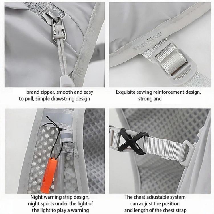 Professional Training Vest Bag Multi Layer Storage Pockets Reflective Trim Breathable Mesh Fabric For Outdoor Activity