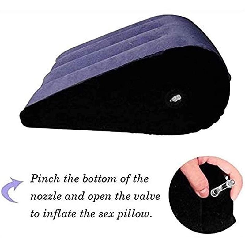 Triangle Pillow Couples Positions Aid Cushione Inflatable Air Husband And Wife Exotic Night Seat Sport Bed Wedge Adult Love