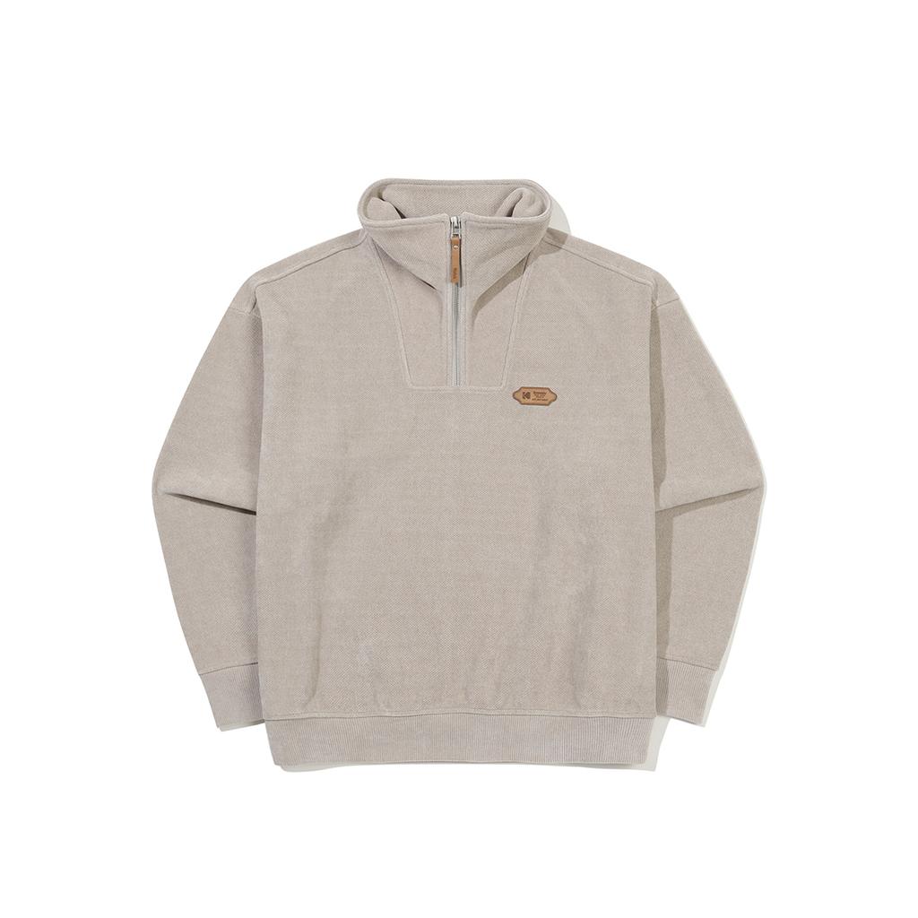 KODAK Creamy Half-Zip Sweatshirt Beige