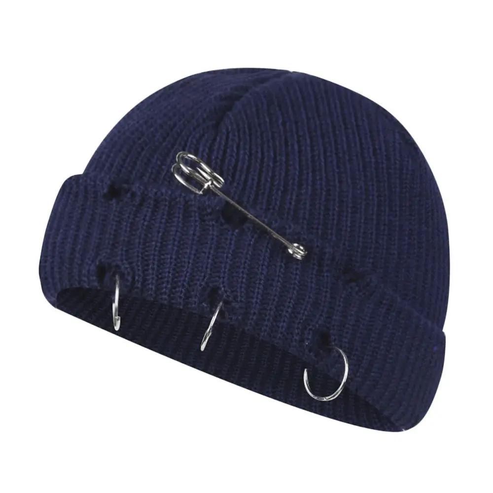 Fashion Winter Warm Knitted Cap Soft Solid Color Slouchy Bonnet Thick Casual Ski Hats For Men Women Apparel Accessories