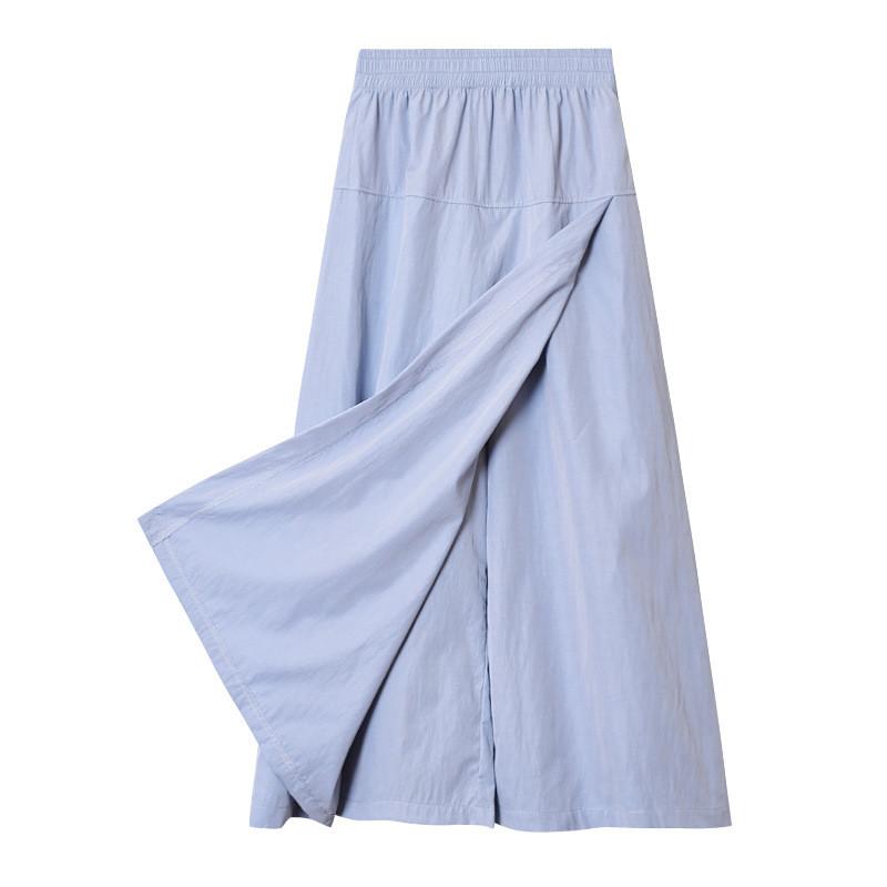 Summer Yamamoto Workwear Skirt Pants With High Waist For Casual Office Wear