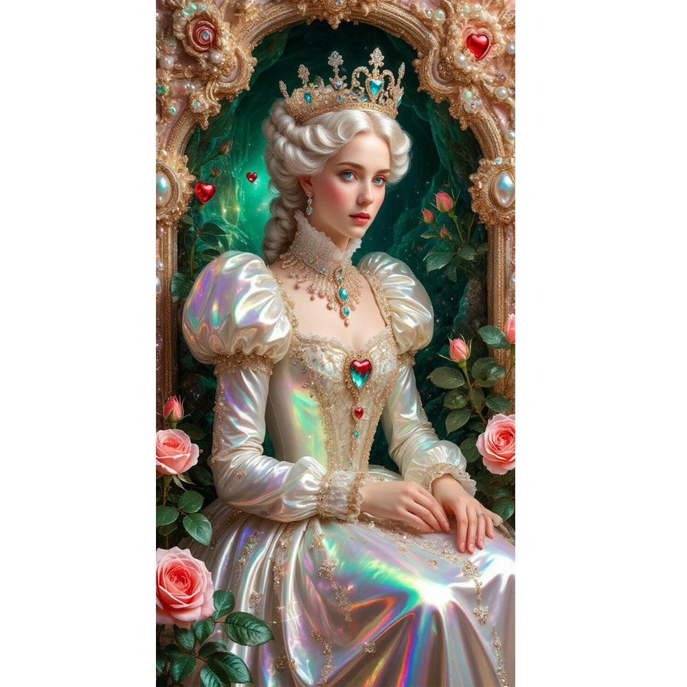 Large Size Mosaic DIY Full Diamond Painting Kits Art Beautiful Aristocratic Girl Picture Embroidery Cross Stitch Rhinestones