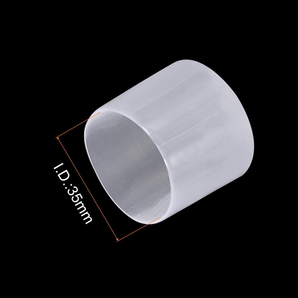 uxcell 10pcs Rubber End Caps 35mm(1.4") ID Vinyl Round End Cap Cover Screw Thread Protector Clear