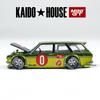 Kaido House + MINIGT Datsun KAIDO 510 Kombi OG Flo Gelb KHMG Leichtmetallfelgen Modell 164
