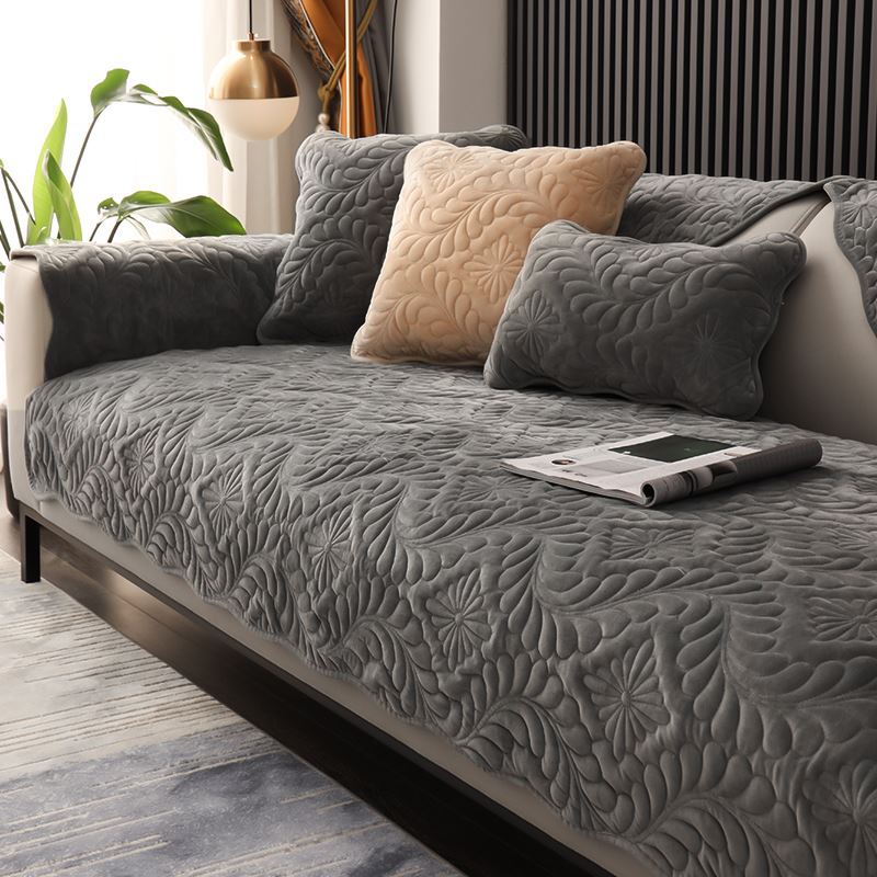 Simple Sofa Cushion Four Seasons Universal Dutch Plush Non-Slip Thickened Seat Cover Cover