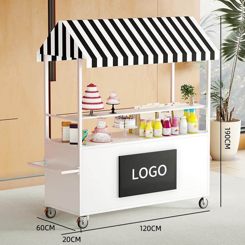 Mobile Snack and Retail Cart for Night Markets and Scenic Areas