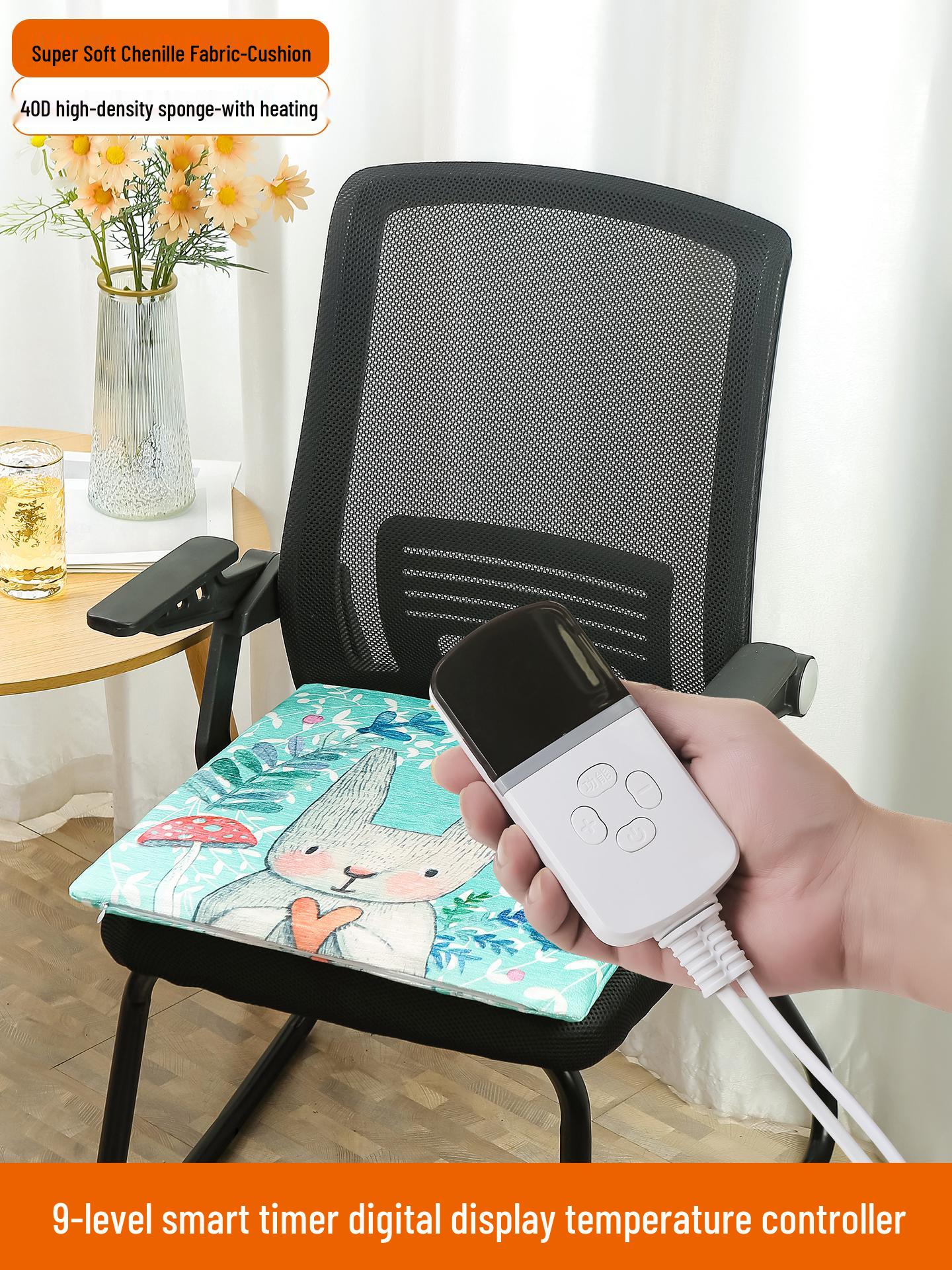 Электрическая греющая подушка на сиденье и спинку из моксы Съемная моющаяся согревающая подушка для зимы 2570₽