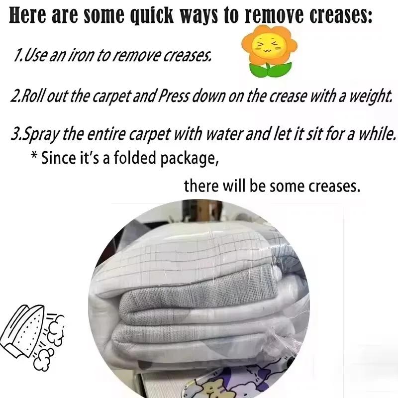 Halloween Ghost Pattern Area Rug Non-Slip Machine Mat for Indoor Living Room Retro Bedroom Durable Rectangle Carpet Decorate