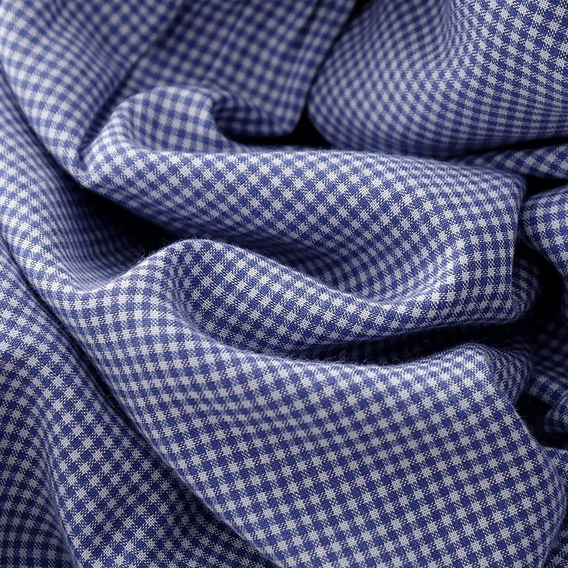 2025 Spring and Summer New Blue Plaid Lace Sleeveless Long Dress Women's Lace-up Waist Temperament Long Dress