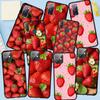 Pouzdro na telefon pro Samsung Galaxy S25 S23 S22 S24 Ultra FE A05 A06 A15 A16 A36 A37 A35 A54 A24 A55 A56 A57 A25 A26 A53 A17 Jahodové Ovocné Letní Kryt