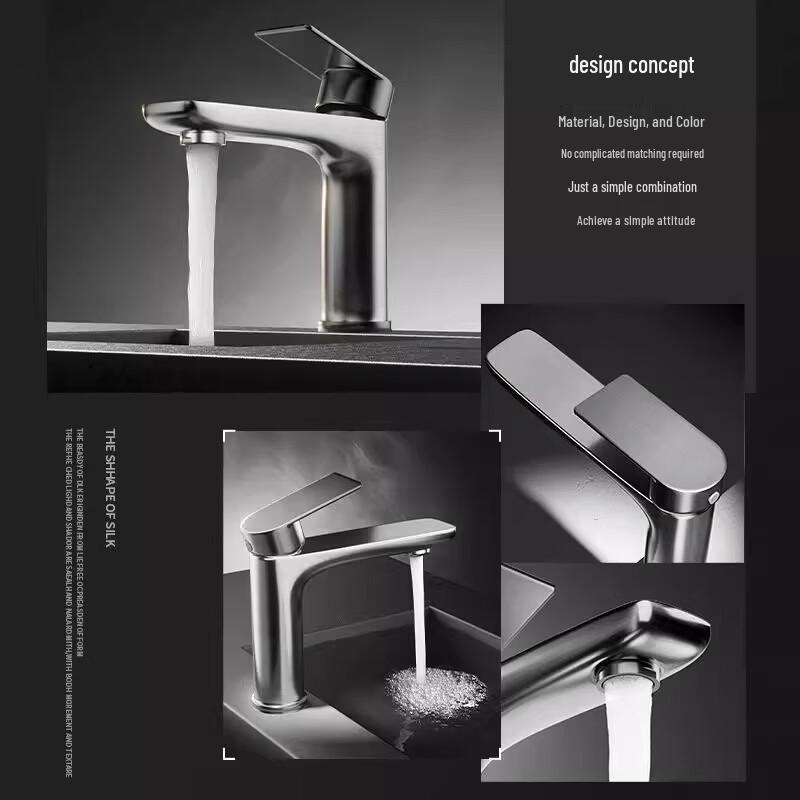 OEING Stainless Steel Hot & Cold Basin Faucet
