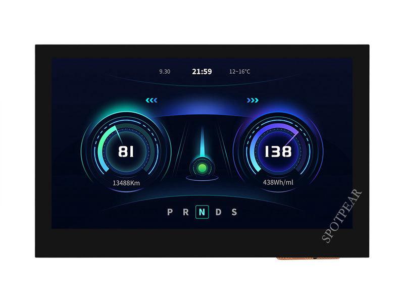 Raspberry Pi 4.3" Ultra-Thin MIPI DSI IPS/QLED Touchscreen Display, 800×480.