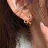 Star Bow Earrings Sweet Daily Ear Jewelry