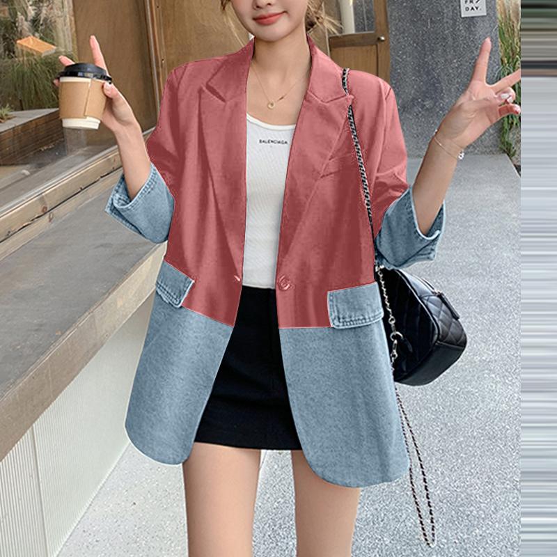 ZANZEA Cárdigan Blazer Casual de Manga Larga con Solapa de Pico para Mujer