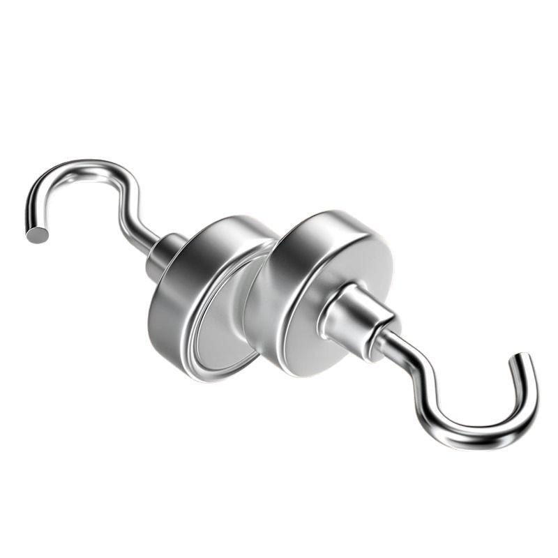 Silné magnetické lepicí háčky, bez vrtání, pro vysoké zatížení, velká velikost pro použití v kuchyni/na lednici.