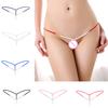 Crotchless Faux String G-String Perlen Slip Unterwäsche Unterhose