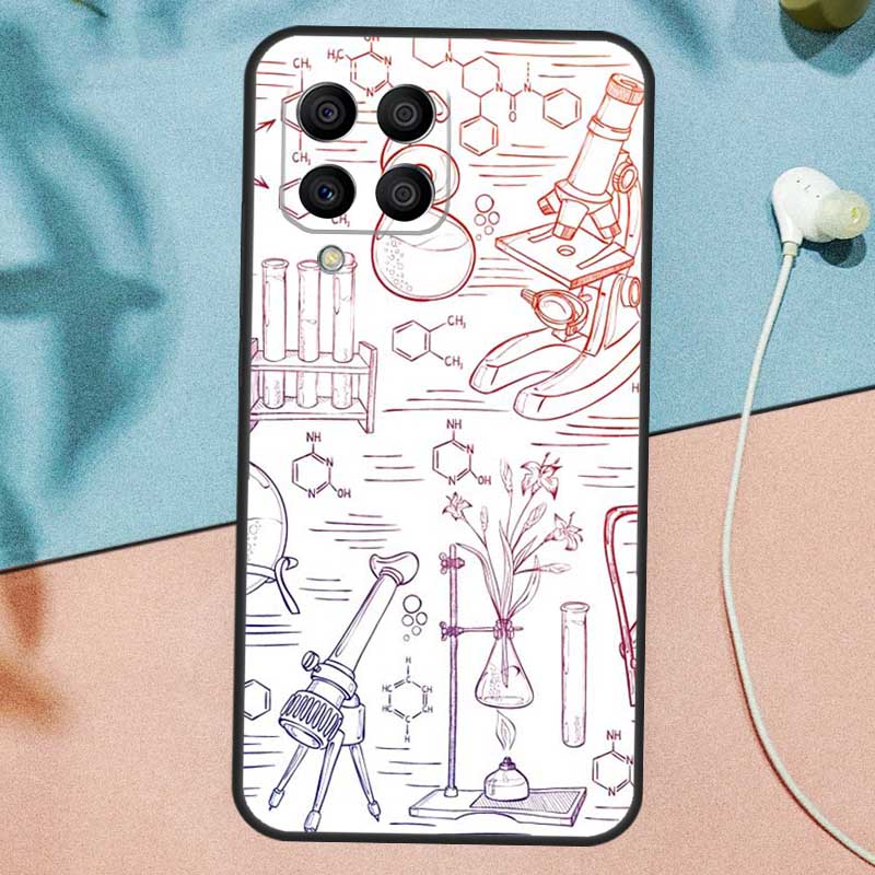 Biology and Chemistry Case For Samsung Galaxy M33 M53 M13 M12 M32 M52 M06 M16 M36 M56 M15 M55 M31 M14 M35 M34 M54