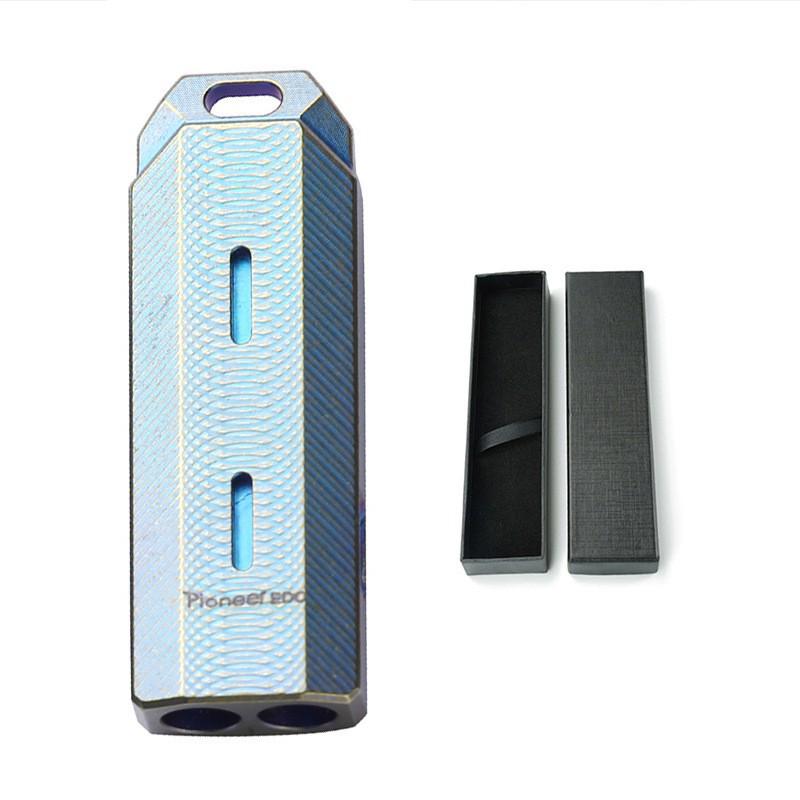 Titanium Alloy EDC Survival Whistle - High Decibel Double Hole for Outdoor Camping