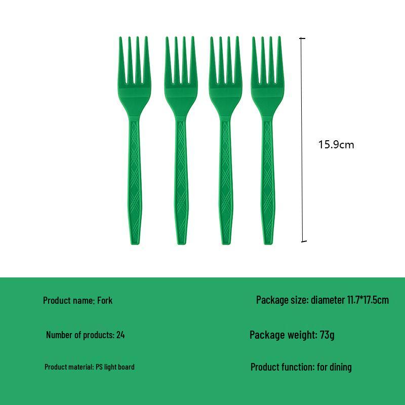Emerald Green Disposable Tableware Set: Plates, Cups, Napkins