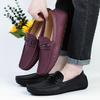Men's Leisure Leather Shoes Brand Design Luxury High-quality Decorative Buckle Comfortable Business Office Driving Loafer Shoes