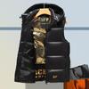 Black Gold Unisex 2023 Korean-Style Loose Down Vest Jacket - Trendy and Casual