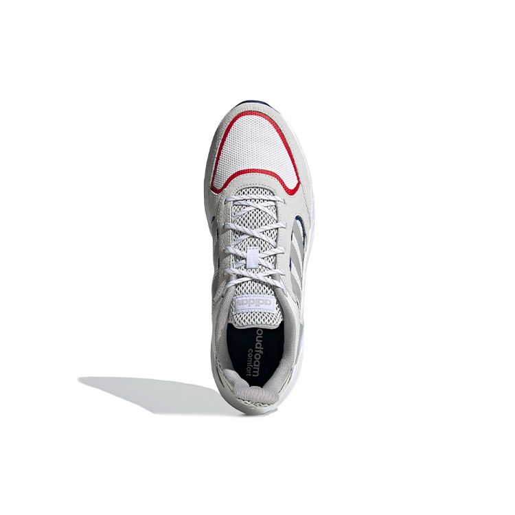 Adidas Neo 90S Valasion Comfortable Fabric Slip-Resistant Wear-Resistant Low-Top Casual Running Shoes Men sneaker Gray Red EG8401