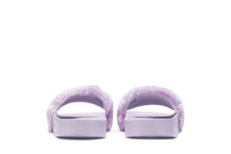 Klapki damskie Puma Fur Slide Rihanna Fenty Orchid Bloom (Kobiety) Kwiat storczyka/Srebrny Puma