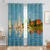 Classical Oil Painting 3d Printing Curtain Bedroom Studio Dormitory Study Room Decorative Curtain Can Be Customized 2 Pieces