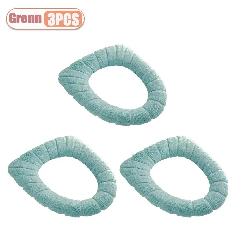 1-20PCS Non Slip Toilet Seat Cover Winter Warm Fleece Lined Universal Size Easy to Clean Bathroom Comfort Essential